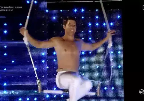 Românii au talent. Valentin Iancu și Tatiana Raza, moment la trapez care i-a lăsat cu gura găscată pe jurați
