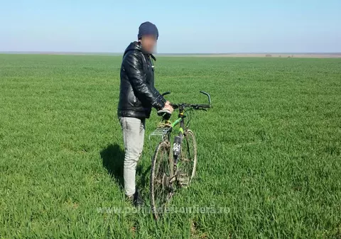 Turcul a vrut să intre ilegal în România…pe bicicletă