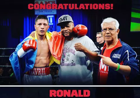 Pugilistul român Ronald Gavril, a 18-a victorie. ”Fulgerul” reprezentat de agenția lui Mayweather a bătut un mexican | VIDEO