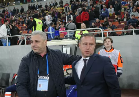 Marius Șumudică face un jurmământ: ”Fac tot ce depinde de mine ca FCSB să nu ia campionatul”. Reghe îl temperează | GALERIE FOTO