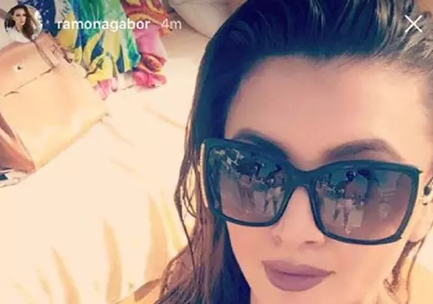 Ramona Gabor, sâni foarte mari într-un sutien prea mic. Atenție, fotografie interzisă bărbaților slabi de inimă!