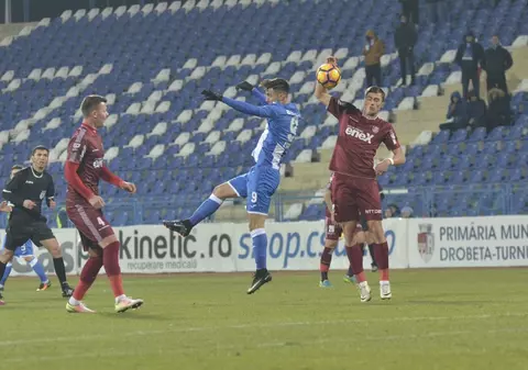 Liga 1, play-off, etapa 3. CSU Craiova - CFR Cluj 1-4. Oaspeții au dat recital la Pitești, cu Deac în rol principal
