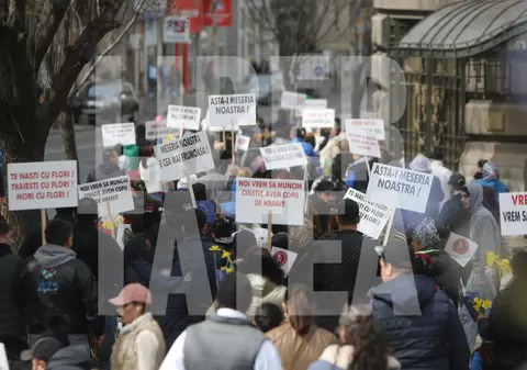 UPDATE: Protest al florarilor în centrul Bucureștiului. Firea: Primăria Generală nu are atribuții în eliberarea avizelor FOTO