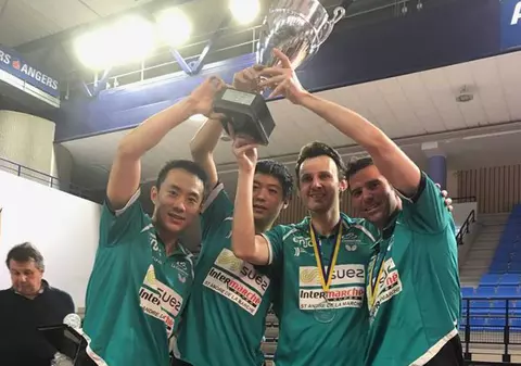 Jucătorul de tenis de masă Adrian Crișan a cucerit Cupa ETTU cu formația franceză La Romagne / GALERIE FOTO