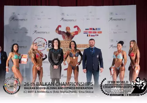 România, locul I pe națiuni la Campionatele Balcanice de Culturism și Fitness!