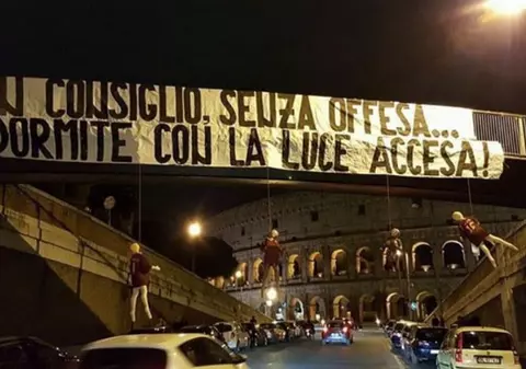 Fanii Romei, amenințări macabre la adresa jucătorilor după eșecurile cu rivala Lazio / GALERIE FOTO