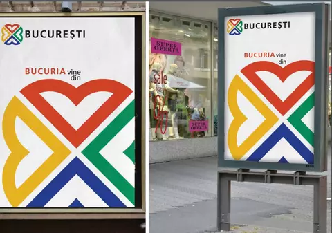 Cum arată noul logo al Bucureștiului. Primăria Capitalei a desemnat un alt câștigător, după descalificarea lucrării inițiale. "Încearcă să spună o poveste, să reconstituie etapele unei istorii"