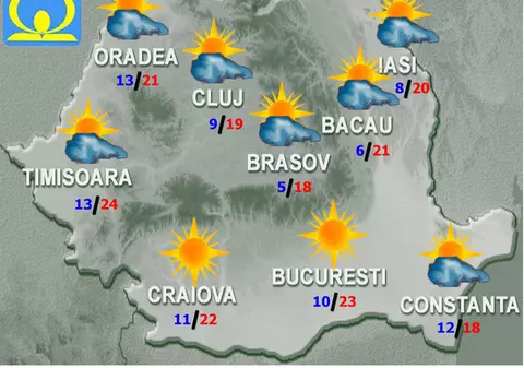 Prognoza meteo pentru joi şi vineri. Cum va fi vremea în țară