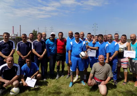 Reportaj cu deținuții fotbaliști la Penitenciarul Ploiești. Cupa Libertății, ca mijloc de reintegrare post-detenție. Barcelonezii, la putere, peste ”lupii galbeni”! FOTO