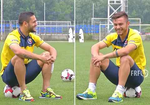 Florin Andone și Alin Toșca s-au tachinat într-un interviu inedit pentru FRF TV / VIDEO