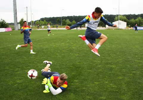 Tricolorii U21 trag tare la antrenamentele de la Buftea