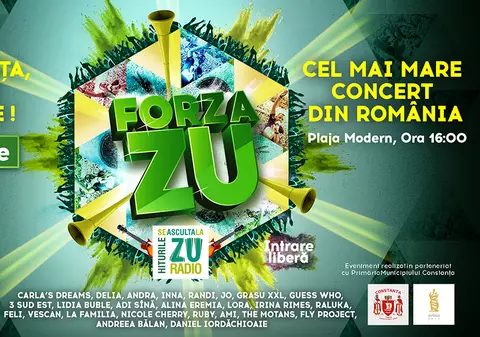 FORZA ZU 2017 la Constanța. Lista completă a artiștilor care urcă pe scenă