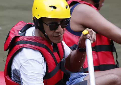 Familia Obama a încercat sporturi extreme în Bali