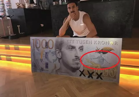 Ibrahimovici, desenat pe bancnota de 1.000 de coroane. ”Voi, popor suedez, mă aveți pe mine”