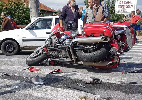 Cristian Hrubaru a ajuns la spital în urma unui accident de motocicletă! A fost acroșat într-o intersecție