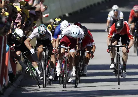 Campionul mondial, slovacul Peter Sagan, nu înțelege de ce a fost eliminat din Turul Franței: ”Nu am făcut nimic rău”