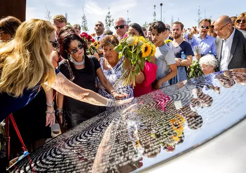Memorial pentru victimele zborului MH17, la trei ani după ce avionul a fost doborât în estul Ucrainei