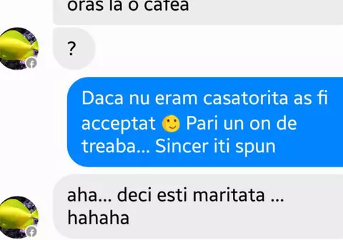 Încerca să agațe o femeie măritată. Răspunsul ei l-a lăsat mut