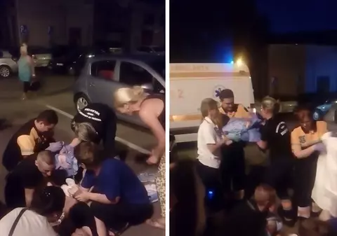 O femeie din Oradea a născut în fața blocului