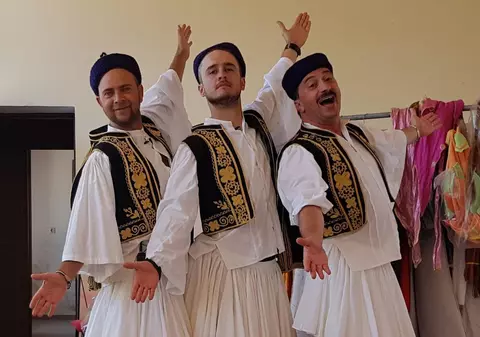 Șerban Copoț și  Romică Țociu se țin de glume. Au făcut-o lată în Grecia