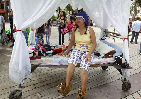 Ziua leneviei, celebrată într-un orășel din Columbia. Cum au "sărbătorit" oamenii