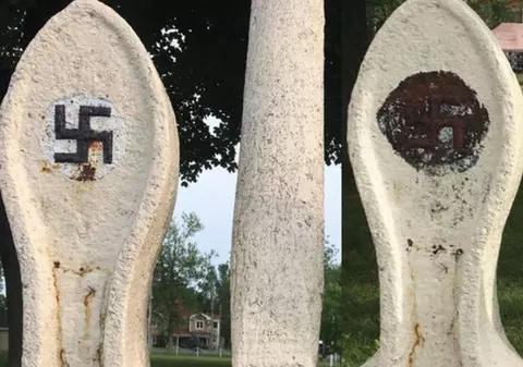Un orășel canadian refuză să înlăture svasticile dintr-un parc