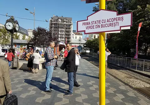 Gabriela Firea a participat la lansarea proiectului „Stații verzi”. „Pe liniile de tramvai va circula și autobuzul”; „Linia de tramvai 21 va fi transformată pe modelul liniei 41” / VIDEO