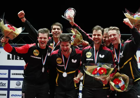 Echipa masculină de tenis de masă a României, clasată pe locul 11 la Campionatele Europene. Germania, campioană continentală | VIDEO