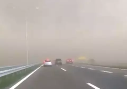 VIDEO | Furtuna de la Timișoara, filmată lângă Belgrad. Imagini spectaculoase