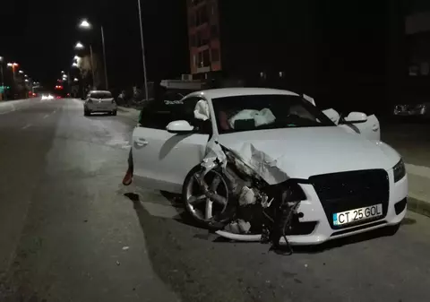 A lovit mașina Poliției într-un accident la Constanța. Ce explicație a avut studentul neatent, aflat la volan