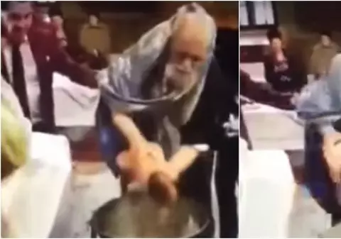 Dosar penal în cazul preotului din Brăila filmat bruscând un bebeluş la botez. Arhiepiscopia cere iertare și face anchetă