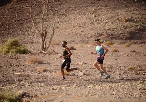 Maratonul din deșertul de lângă Eilat, în imagini