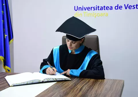 Maia Morgenstern a primit titlul de Doctor Honoris Causa Artis al Universității de Vest din Timișoara| FOTO