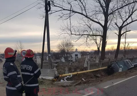 Alertă lângă Craiova. Conductă de gaze fisurată în urma unui accident