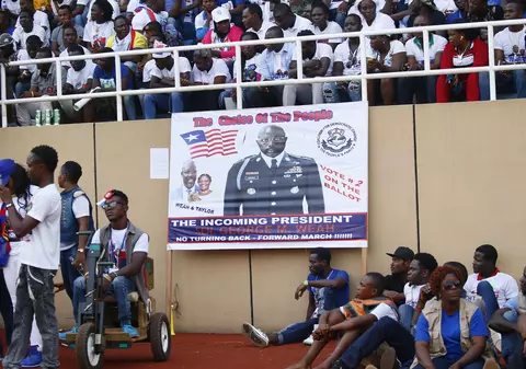 George Weah a fost ales președintele Liberiei. A câștigat în 12 din cele 15 județe