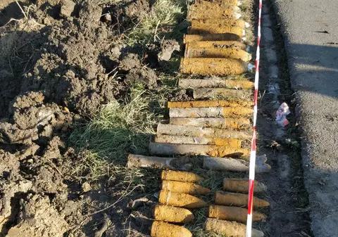 Muniție din Al Doilea Război Mondial, descoperită în Timiș. Alerta a fost dată de niște muncitori