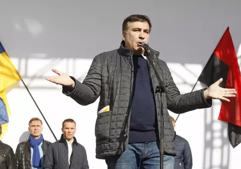 Saakașvili a intrat în greva foamei după ce a fost arestat în Kiev