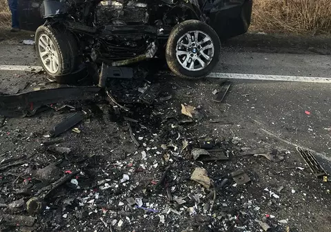 Trei oameni au murit într-un accident în Orăștie. Impact violent între două mașini / FOTO