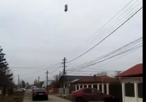 VIDEO| Câine atârnat de cablurile electrice pe o stradă din Prahova. Autorul, un copil de 10 ani