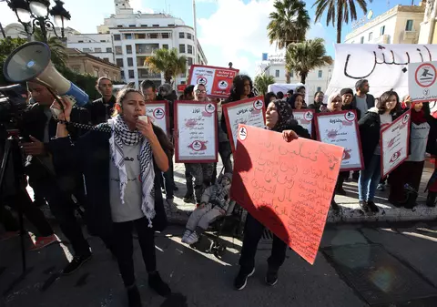 Tunisia marchează cu proteste a șaptea aniversare a revoluției care a dat startul Primăverii Arabe