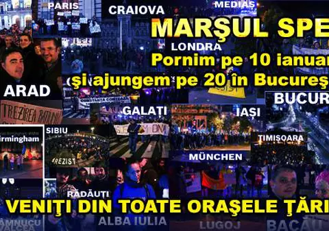 Clujeni plecați pe jos spre București pentru mega-protestul #rezist din 20 ianuarie. Din grup fac parte 4 orbi, dar și un francez