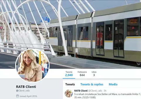 RATB are parc auto învechit, dar e în trend cu comunicarea. Informații în timp real pe Twitter și bilete prin SMS