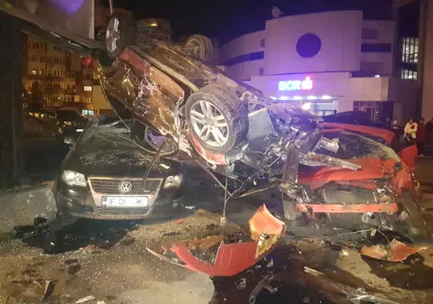 Accident cu 10 mașini în Constanța. Dezastrul provocat de o șoferiță din cauza vitezei / FOTO&VIDEO