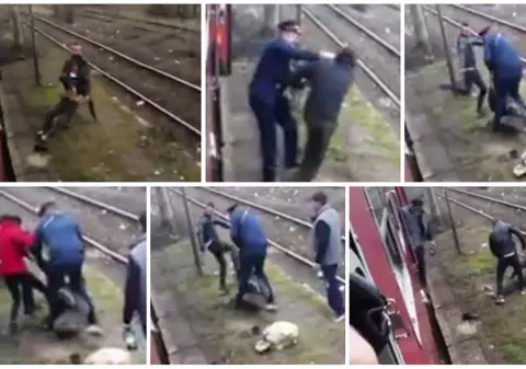 UPDATE: Controlorul care a bătut crunt un bărbat într-o gară din Arad a fost concediat. Explicațiile CFR