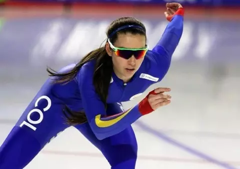 Patinaj de agrement la JO. Columbianca Laura Gomez a ajuns la Pyeongchang, după doar şase luni de când a pus patinele în picioare pentru amuzament