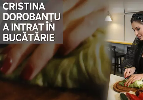 VIDEO EXCLUSIV/ De la „Bravo, ai stil” în bucătărie. Cristina Dorobanțu ne-a demonstrat că nu se pricepe doar la modă, ci și la gătit