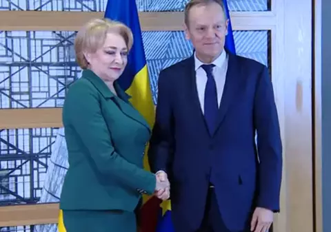 VIDEO | Președintele CE Donald Tusk a discutat cu premierul Viorica Dăncilă despre justiție. Detaliu ascuns de Guvernul României