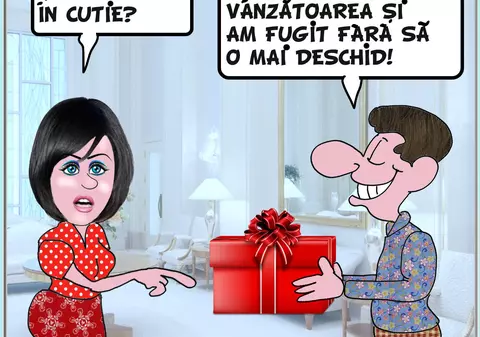 "Cadou de Dragobete? Și ce e în cutie?"