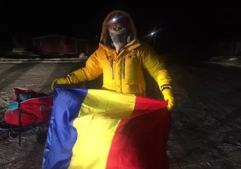 Tibi Ușeriu a început cursa în Maratonul 6633 Arctic Ultra care se desfățoară în infernul alb de la Cercul Polar