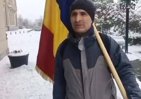 VIDEO. Grupul de unioniști orbi a plecat spre Chișinău pe viscol